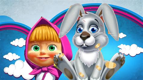 Masha And Bunny Masha And Bear Treated Rabbit Funny Story Youtube