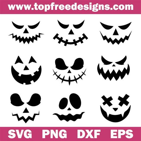 Pumpkin Face Svg Free - TopFreeDesigns