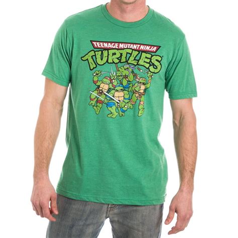Teenage Mutant Ninja Turtles Tmnt Mens Green T Shirt Tee Shirt Medium