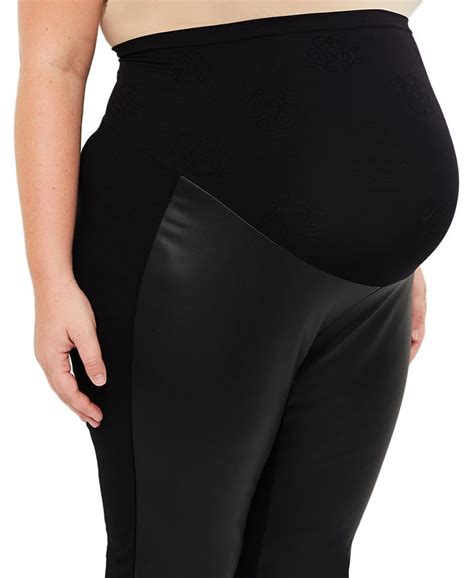 Jessica Simpson Plus Size Skinny Faux Leather Maternity Pants Macys