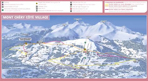 Les gets lies at 1200m with the lifts taking you up to just over 2000m. Les Gets - Cote Village map
