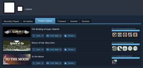 Solved Where Can I See My Perfect Games In Steam Arqade