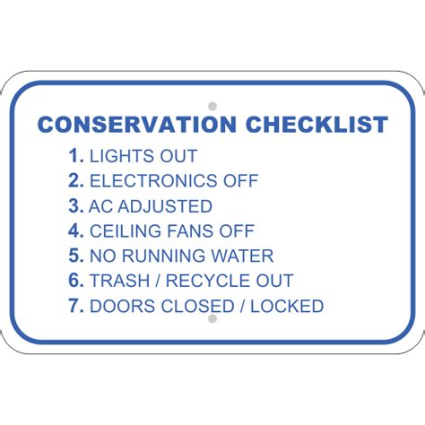 Horizontal Wildlife Conservation Sign Custom Signs