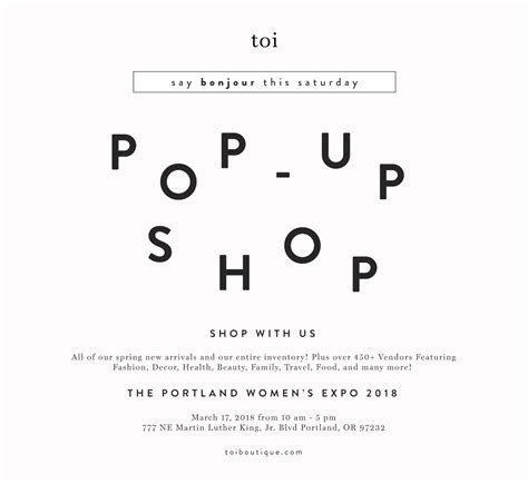 Pop Up Shop Minimal Design By Britteaustin Issey