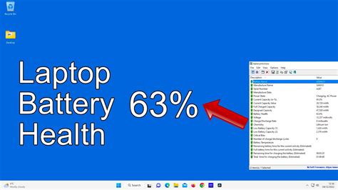 How To Check Your Laptop Batterys Health Windows 1110 Youtube