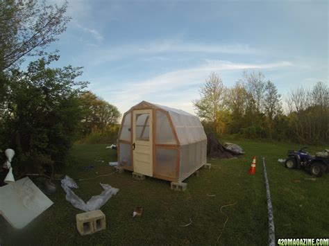 I personally decided to collect them small, only 3 × 4 m, but a few pieces to arrange in free places in the garden without having to redevelop it. Check out my 8'x8' DIY Greenhouse! Under $300 | 420 Magazine