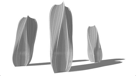 3d Modeling A Tower From Zaha Hadid Design Gallery Using Sketchup