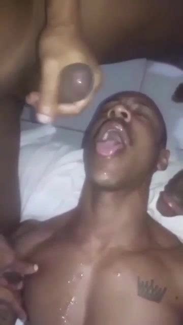 Jacking Off Lucky Homie Gets All The BBC Cum ThisVid Com