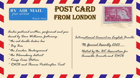 Postcard From London Youtube
