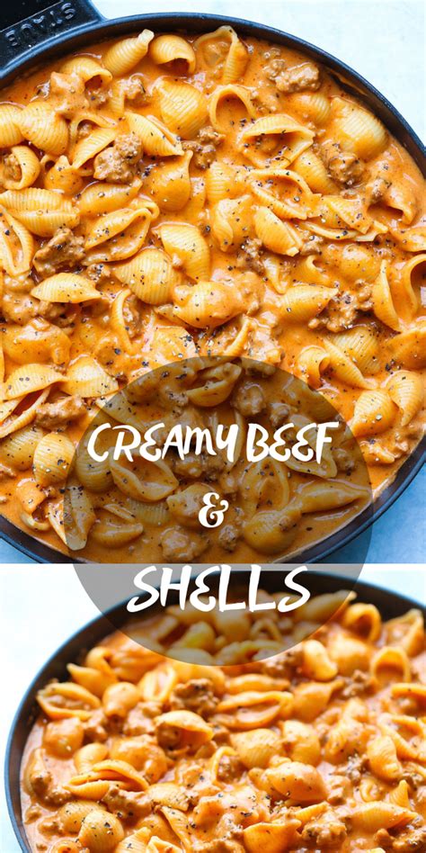It is rich, flavorful, and cheesy and even kids will love it! Creamy Beef and Shells - Grandma Best Recipes