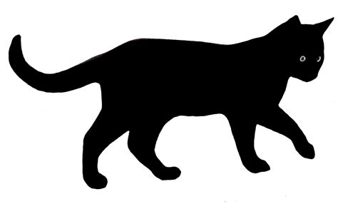 Black Cat Silhouette Clip Art Image Cat Png Download 523640 Free