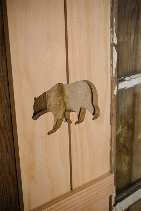 Exterior Bear Shutter Made Of Pine Perfect For Your Cabin Cottage Or