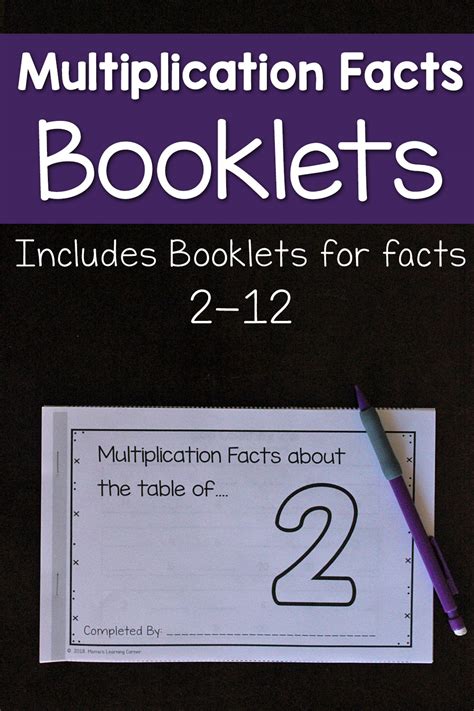 Multiplication Facts Booklets Mamas Learning Corner