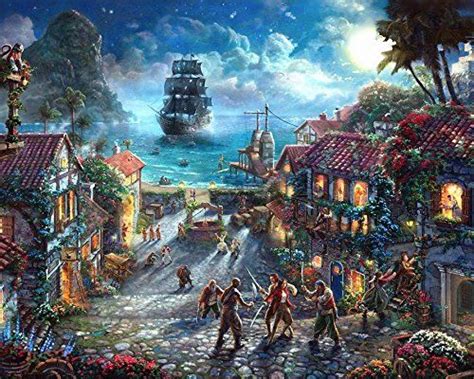 Thomas kinkade pirates of the caribbean. KELLYArtStore thomas kinkade-pirates of the caribbean ...
