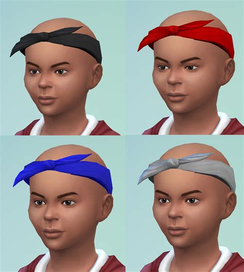 Mod The Sims S4 Tupac Bandana Unisex Child To Elder