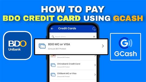How To Pay Bdo Credit Card Using Gcash Step By Step For Beginners