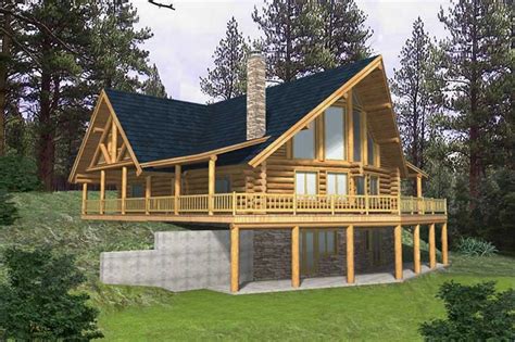 Log Cabin Home 3 Bdrm 3 Bath 3805 Sq Ft Plan 132 1357