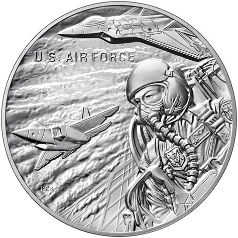 Us Air Force One Ounce Silver Medal Us Mint
