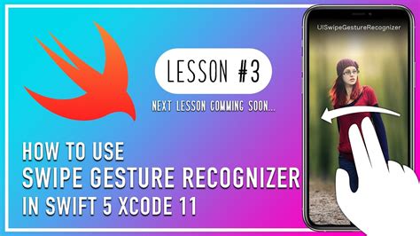 Lesson 3 How To Use Swipe Gesture Recognizer In Swift 5 Youtube