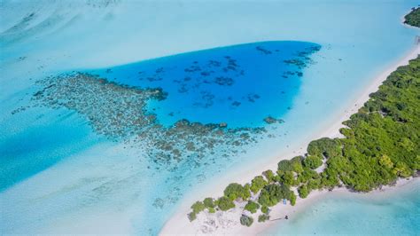 Download 3840x2160 Wallpaper Tropical Beach Sea Island Nature Aerial View 4k 4 K Uhd 169