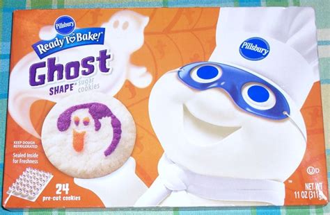 The cookies are perfect for a sweet frosting. pillsbury ghost cookies - Google Search | Pillsbury holiday cookies