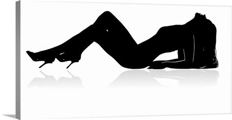 Sexy Woman Silhouette Wall Art Canvas Prints Framed Prints Wall Peels Great Big Canvas