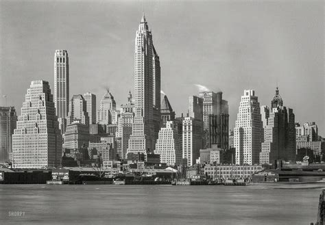 April 4 1932 New York City Views Lower Manhattan From Foot Of