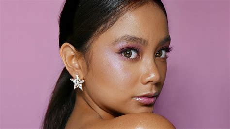 try this pastel makeup look for morenas as seen on ylona garcia
