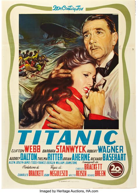 Titanic 1953 Original One Sheet Movie Poster Ubicaciondepersonas