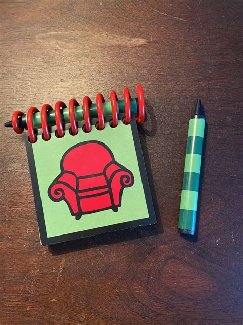 Blues Clues Handy Dandy Notebook Wood Replica W Extra Crayon