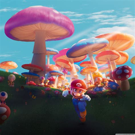 The Super Mario Bros Movie Mushroom Kingdom Ultra Hd Desktop Background