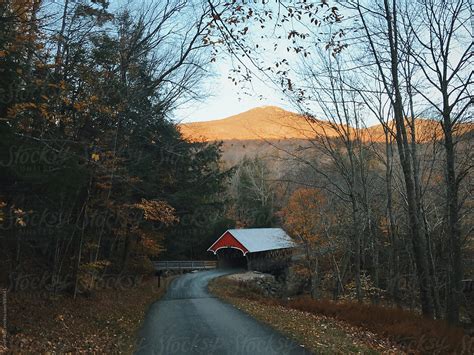 Covered Bridge In Autumn By Stocksy Contributor Kevin Russ Stocksy
