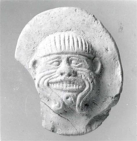 Plaque With Face Of The Demon Humbaba Old Babylonian Ca 2000 1600 B