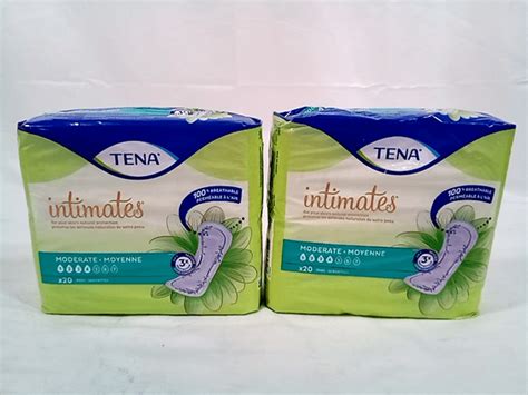 Lot Of 2 Tena Intimates Moderate Regular Incontinence Pad For Women