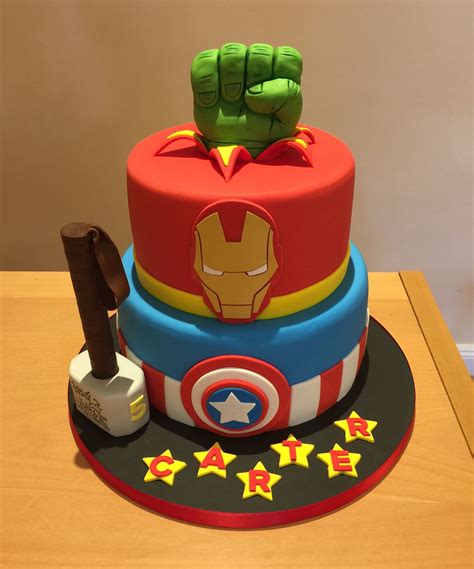 Marvel Cake Design An Avengers Cake From Oct 2015