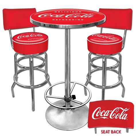 The painting and others in the series are considered founding paintings of the pop art movement. Trademark Global Coca Cola 3 Piece Pub Table Set & Reviews ...