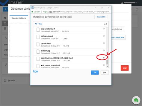 e-imza atmak/attirmak icin dosya yukleme | İmzaYeri