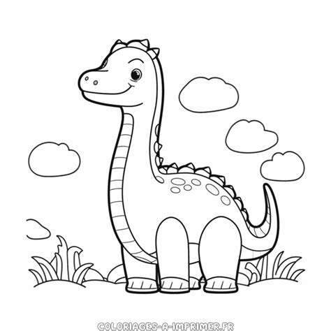 Coloriage Dinosaure Brachiosaure Mou Coloriages à Imprimer Gratuitement