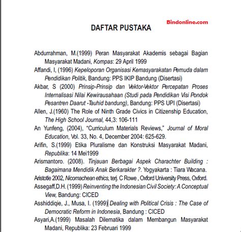 (1) nama penulis, (2) tahun penulisan, (3) judul buku, (4) kota penerbit, dan (5) nama penerbit. Cara Membuat Daftar Pustaka dari Buku yang Paling Benar
