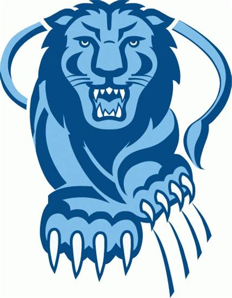 Columbia Lions Alternate Logo 1997 Blue Lion On The Prowl Logos