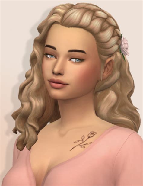 Cheveux Et Fleur Sims 4 Toddler Sims Sims 4