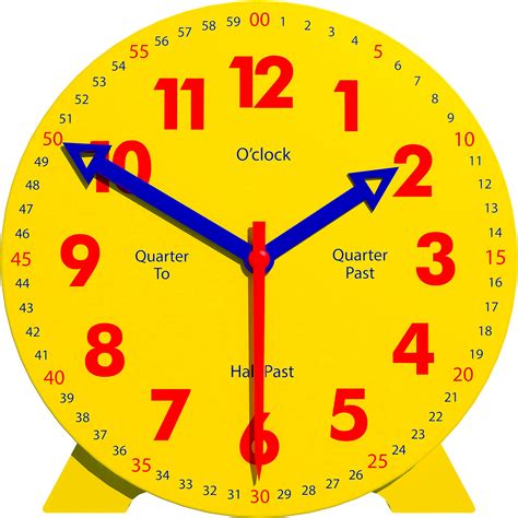 Buy Kids Telling Time Practice Learning Clock 4 Inch Size Teaching