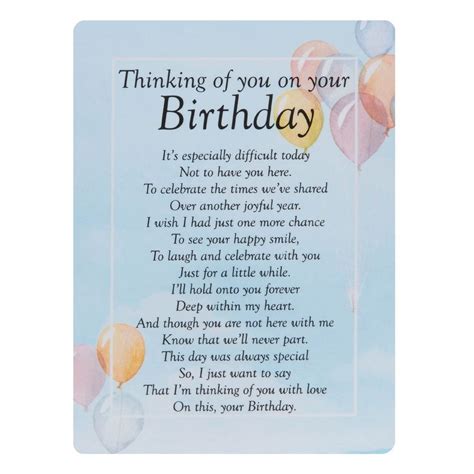 Widdop And Co Graveside Cards Thinking Of You On Your Birthday Ty207