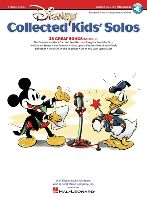 Forwoods Scorestore Disney Collected Kids Solos Published By Hal