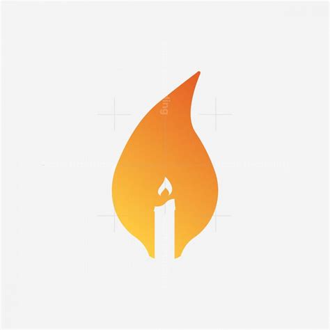 Letter A Fire Candle Logo Candle Logo Candle Logo Design Fire Candle
