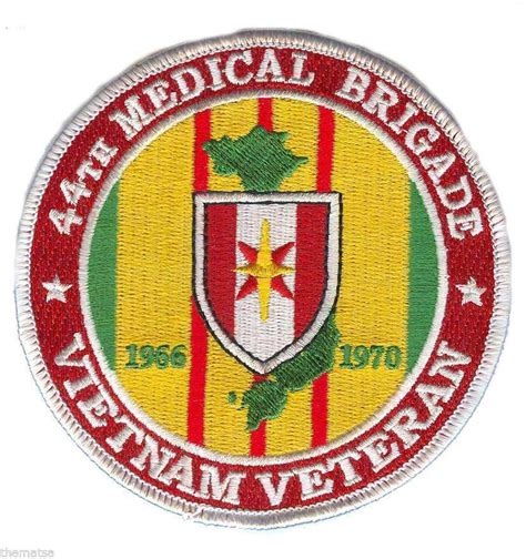 Army 44th Medical Brigade Vietnam Veteran 4 Embroidered Military Patch
