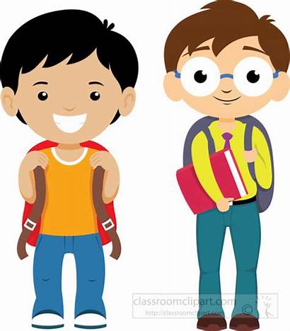 Clipart Student Ready Backpacks Talking Clip Students
