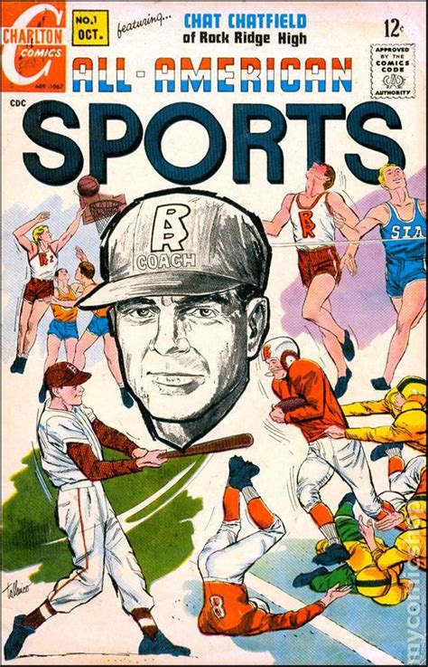 Creekstone beef, nueske bacon, american and cheddar cheese, garlic mushrooms, sriracha yum yum, mustard. All American Sports (1967 Charlton) comic books