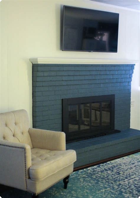 How to paint a brick fireplace (the right way) - Lovely Etc.