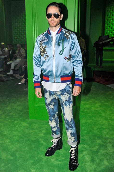 Jared Leto At The Gucci Fashion Show Tom Lorenzo